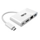 Tripp Lite U444-06N-HGU-C Adaptador Multipuerto USB-C con HDMI, Puerto USB 3.0, GbE, Carga PD de 60W, HDCP, Blanco